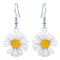 MicLee Damen Ohrringe Ohrhaken 925 Sterling Silber Sterling Süßes kleines Gänseblümchen Sommer Ohrhänge Ohrschmuck mit Geschenkbeutel,Super Weihnachten Geschenk