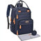 Welavila Wickeltaschen-Rucksack, Unisex-Babytaschen mit Wickelunterlage, isolierten Taschen und Schnullerhalter für Jungen und Mädchen, großer multifunktionaler Reiserucksack für Mama und Papa,