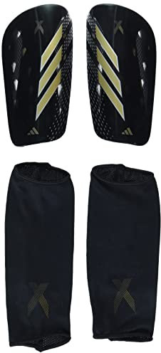 adidas Unisex-Erwachsene X League Schienbeinschoner, Schwarz/Nachtgrau/Mattgold, Gr e M
