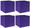 vidaXL 4X Aufbewahrungsbox Faltbox Spielzeugkiste Kiste Korb Einschubkorb Faltboxen Kinder Box Boxen Aufbewahrungsboxen Vliesstoff 28x28x28cm Lila
