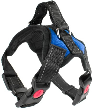 KCT No Pull Dog Harness Extra Small Blue - Soft Padded Adjustable Vest Easy Control