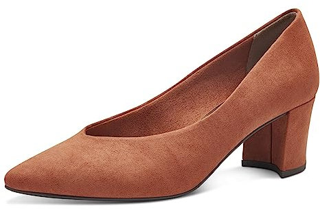 MARCO TOZZI Damen Pumps Spitz Elegant, Orange (Rust), 38
