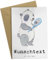 Mr. & Mrs. Panda Personalisierte Grußkarte Panda Badminton - Personalisierte Geschenke, Badminton spielen, Personalisiertere Klappkarte, Sportart,