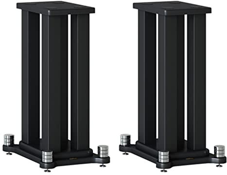 Une Paire de Supports d'enceintes, Home cinéma avec Son Surround, Support Audio Amortisseur, Support de Haut-Parleur Central au Sol, Supports de Moniteur de Studio, 7,9-31,5 Pouces