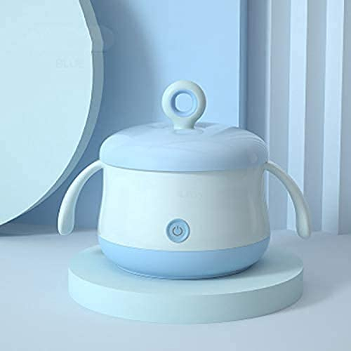 EARLY Chargeable Electric Heating Lunch Box, Portable Electric Food Warmer Lunch Heater, Baby Smart Thermostat Lunch Box, No Need To Plug In,Blue,Remarkable88