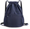 X SIM FITNESSX Sport Turnbeutel, Wasserdicht Beutel Unisex Rucksack Daypack Gym Bag, Sportbeutel Beuteltasche für Schule Sport, Reisen und Outdoor (NAVY-Musterstil)