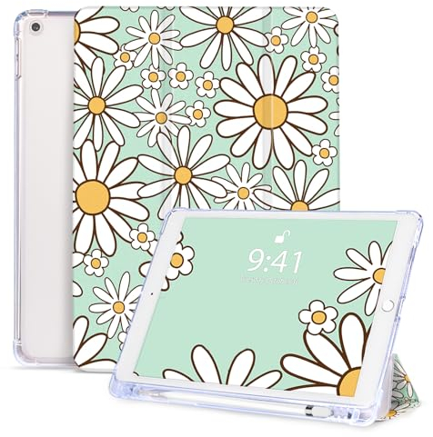 Vozehui 10.2 Zoll Hülle für iPad 9th/8th/7th Generation Hülle mit Pencil Holder,Tri-fold Ständer Auto Sleep Wake Stoßfeste Hülle für iPad Hülle 10.2 Zoll 2021/2020/2019