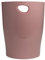 Exacompta - Ref 45338D - Papelera con asas ECOBIN Skandi - Gran capacidad de 15 litros - Dimensiones 26,5 x 26,5 x 33,5 cm - Para oficina o hogar - Rosa antiguo