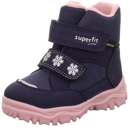 Superfit Garçon Fille HUSKY1 Warm gefütterte Gore-Tex Botte de Neige, Blau/Rosa 8030, 21 EU