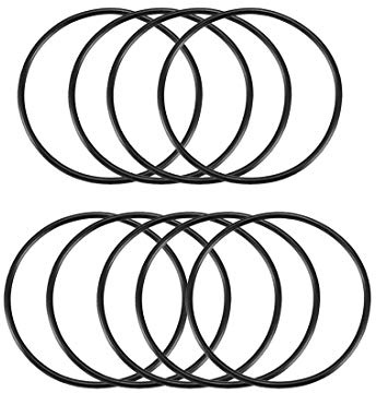 TOP-VIGOR 9Pcs Nitril-Gummi O-Ringe, 80mm OD 74mm ID 3mm Breite – Metrische Dichtung Für Armaturen Sanitär Automobilreparatur – Schwarz