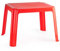Acan Tradineur - Mesa Auxiliar de plástico, mesita Baja, niños, Polipropileno, Estructura sólida, Interior y Exterior, salón, jardín, Fabricada en España (Rojo - 54 x 65 x 42 cm)