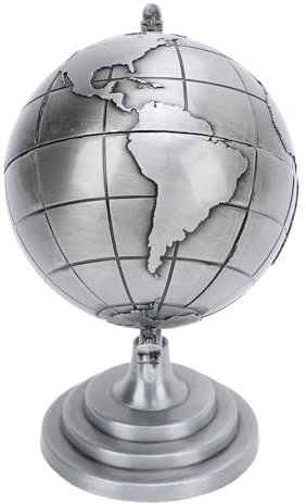 Englische Karte Kunststoff-Erdkugel, Weltkugel, Kugel-Display-Globus mit Metallständer, Deko, Mini-Weltkarten-Globus für Schule, Zuhause und Büro, Dekoration, Basteln, Kunst,