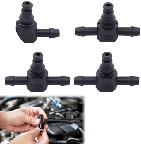 Connecteur De Tuyau De Retour D'Injecteur Diesel,4 PCS Connecteur Renvoi De Gasoil Injecteur Voiture,Retour Injecteur Gasoil Pour Common Rail Série,Connecteur Retour Injecteur Gasoil pour l'Air,l'Eau
