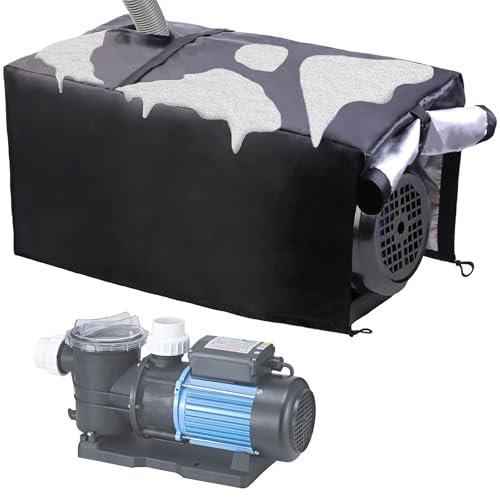 SiKiWagz Universal Pool Pump Cover for Outside Units, Waterproof Heat Pump Cover, Swimming Pool Heater Cover - Easy Install Without Removing Hose