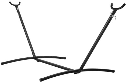 VEVOR Soporte para Hamaca Portátil Carga 204 kg Estructura de Acero para Hamacas de 3,05-4 m Ganchos Ajustables de Alta Resistencia con Bolsa de Transporte para Hamaca de 2 Personas Exterior Interior
