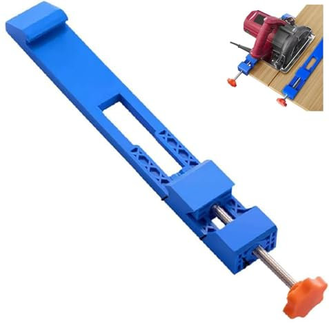 1 Pack Adjustable Cutting Machine Base Guide, Circular Saw Milling Position Clamp, Electric Circular Saw Guide Rail, Specially Designed for Precision Cutting and Milling Tasks (1)