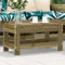 Fasba Gartenhocker, Hocker, Gartenmöbel, Fußhocker, Sitzhocker für Terrasse Balkon Garten, 62x30x32 cm Kiefernholz Imprägniert