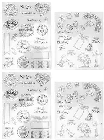 Klare Briefmarken DIY -Handwerk Dekorative Briefmarken für Tagebücher Umschläge