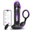 Prostata Vibratore Anale Plug Analesex con Anello per Pene, 3 in1 Anal Plug Vibratore per Uomo Sex Toys, Anello Vibrante per il pene con10 Modalità, Sex Toys Uomo Plug Anale Vibrante