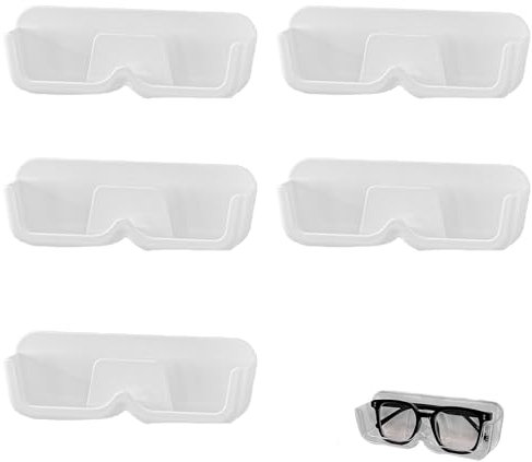 5 PCS Porta Occhiali Muro, Organizzatore Occhiali, Mensola Occhiali, per Appendere i Bicchieri