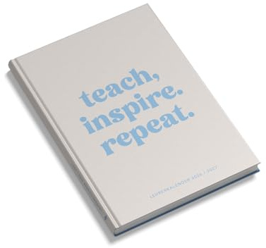 VISUAL STATEMENTS - Lehrerkalender 2026/27 - teach, inspire. repeat. Kalender für Lehrer mit Leseband - A4 Format - Hardcover - Schuljahresplaner