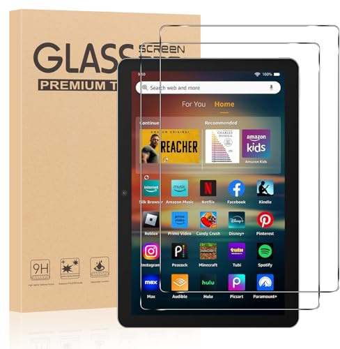 Coiwxmoi Schutzfolie für Fire HD 8 Tablet (10. Gen/ 12. Gen, 2020/2022/2024 release) / Fire 8 Plus/HD 8 Kids/H D 8 Kids Pro[2 Stück], 9H Härte Panzer Schutz Glas, HD Displayschutzfolie, Anti-Kratz