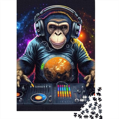 Astronauta DJ Console Puzzle 1000 Pezzi per Adulti Tema Musicale Relax e Divertimento in Famiglia 70x50cm/1000pcs