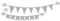 Rayher Stanzschablonen Set Girlanden, 3teilig, für Kartengestaltung, Scrapbooking und vieles mehr, Set 3 Schalbonen, 1 – 15,3 cm, Prägeschablonen, Stahl, 60755000, Grau
