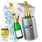 Dimono® Bottle Cooler Wine Cooler Thermo Champagne Cooler for Sparkling Wine, Wine and co. (Stainless Steel)