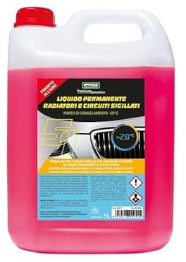Cora 0051 Liquido Permanente Radiatori e Circuiti Sigillati-20°C, Rosso, 5l