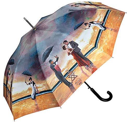 VON LILIENFELD Regenschirm Theo Michael: Hommage to the Singing Butler Auf-Automatik Stockschirm Stabil