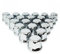MGF Lot de 60 cache-écrous de roue en plastique chromé 32 mm pour camion remorque
