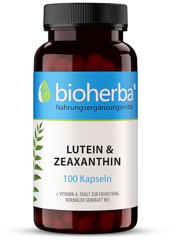 Lutein & Zeaxanthin Komplex – 100 Stück Nahrungsergänzung mit Vitamin A von BIOHERBA PZN 19642379