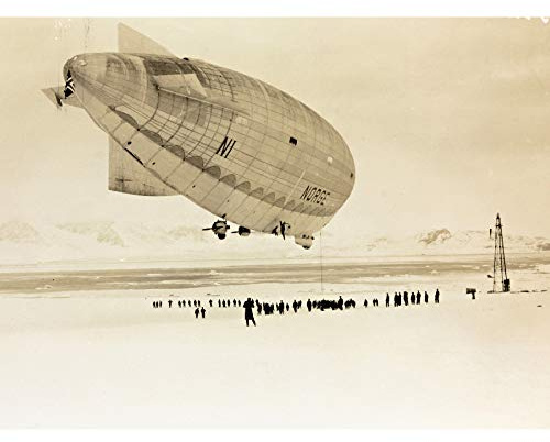 Foto-Luftschiff Norwegen Festmacher Ny-Alesund 1926, großes Wandkunst-Poster, Druck, dickes Papier, 45,7 x 61 cm