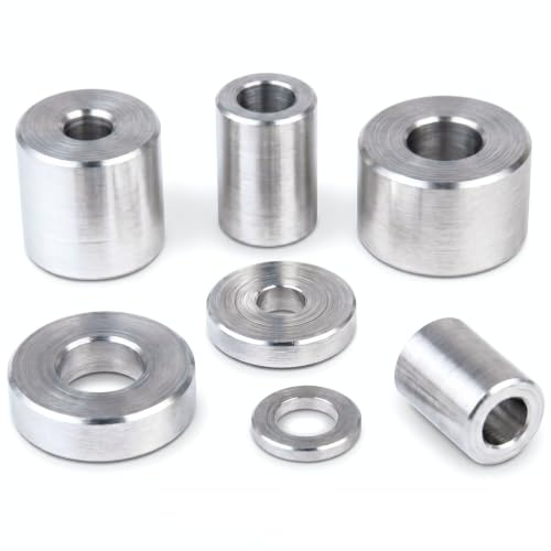 PROTECH 10 Stück Alu Distanzhülsen M8 aus Aluminium 15x8,5x10 Alu Hülsen Abstandshülse Abstandhalter Rohrbuchse Rund Innendurchmesser 8.5mm Länge 10mm