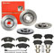 Bremsen Set Bremsscheiben Bremsbeläge Brembo vorne hinten für für A4 Allroad Avant