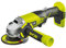 Ryobi Juego completo de amoladora angular con batería, 115 mm, R18AG-120S, 18 V, ONE+, sistema con cargador, juego completo de amoladora angular inalámbrica, 5133004460