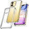 New&Teck Coque pour iPhone 11 (6.1) + [Verre Trempé Protection écran], en Transparent Silicone TPU Souple [Bumper avec Coins Renforcés], Protection Claire.