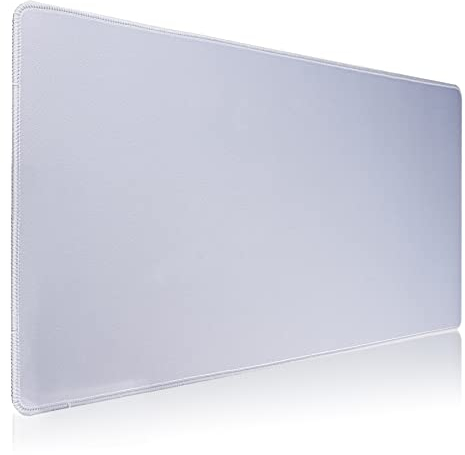 Hosimoln Gaming Mouse Mat, Large Mouse Pad Size 70x30CM Thickness 3MM,Premium-Textured Non-Slip & Waterproof Computer Mousepad with Stitched Edges for Gaming, Office & Home-70x30 Gray