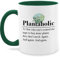 Tasse Tassen 325ml - Statement - Plantaholic - Pflanzenliebhaber Geschenk Pflanzenliebhaberin Geschenkidee Gärtner Gärtnerin - 325 ml - Dunkelgrün - plant mug kaffetassen sprüche statements