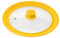 bremermann® Universal-Glasdeckel mit Silikonrand, 24/26/28 cm, mittel (Gelb)