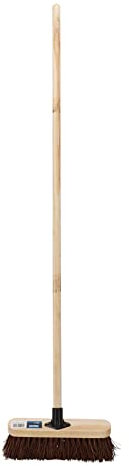 Draper 07869 Stiff Bassine Broom Head with Plastic Bracket and Handle, 300mm