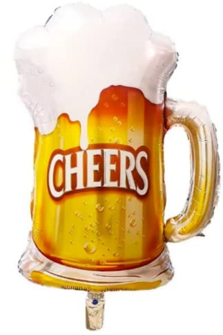 Bierglas-Folienballon, 60 cm