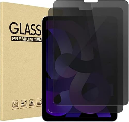ProCase 2 Stück Sichtschutz für 10,9 Zoll iPad Air 5 2022/ iPad Air 4 2020/ iPad Pro 11 4th 2022/ 3rd 2021/ 2nd 2020/ 1st 2018, Privacy Schutzglas Anti-Spy Screen Protector Privat Blickschutzfolie