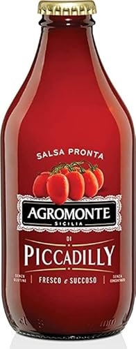 AGROMONTE Conf. 12 di Salsa Pronta di Pomodoro Piccadilly 330 g