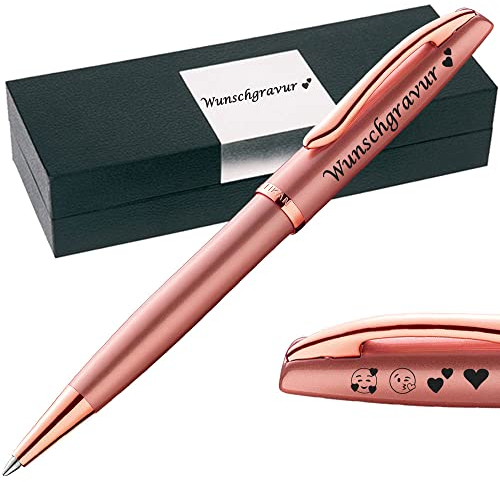 Juwelier Schönschmied PeIikan Kugelschreiber mit Gravur | Emoji Gravur | Jazz Noble Elegance Pink Rose