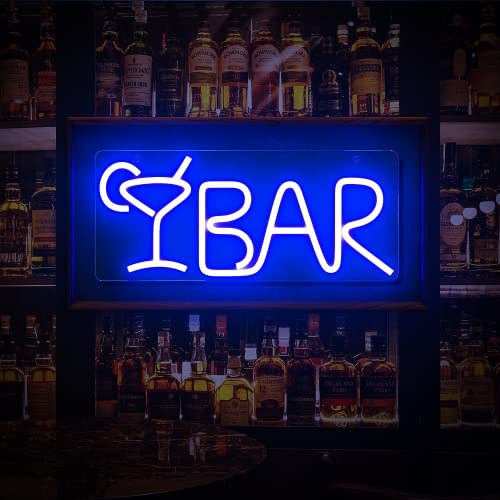 MEDE Bar-Schild, Dekoration für Zuhause, Bar, Stromversorgung über USB, dimmbare Neonschilder, LED-Neonlichter für Kneipe, Club, warmweiß, Neon-Barschilder für Wand, Party-Dekoration, 40,6 x 17,8 cm