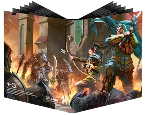 UP - The Lord of The Rings Tales of Middle-Earth 4-Pckt PRO-Binder Featuring Legolas & Gimli for MTG