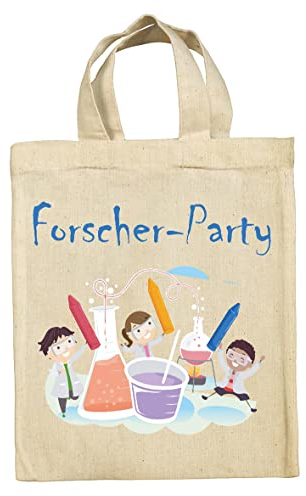 clothinx Forscher, Entdecker und Experimente Kindergeburtstag Party Mitgebsel Taschen Beutel im 10er Set