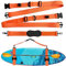 SUP Tragegurt Verstellbares Paddleboard Kajak,Trageriemen für Surfbrette Surfboard Longboards,Verstärkte Aufrüstung (Orange)